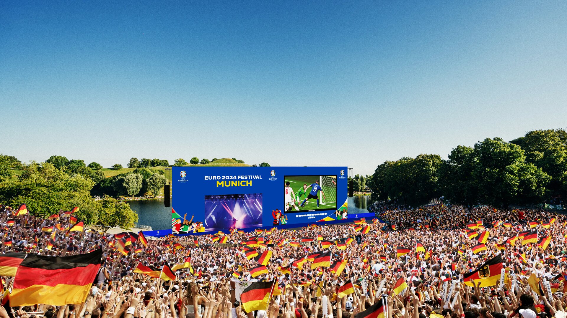 UEFA EURO 2024 Fan Zone in the Olympic Park Olympic Park Munich